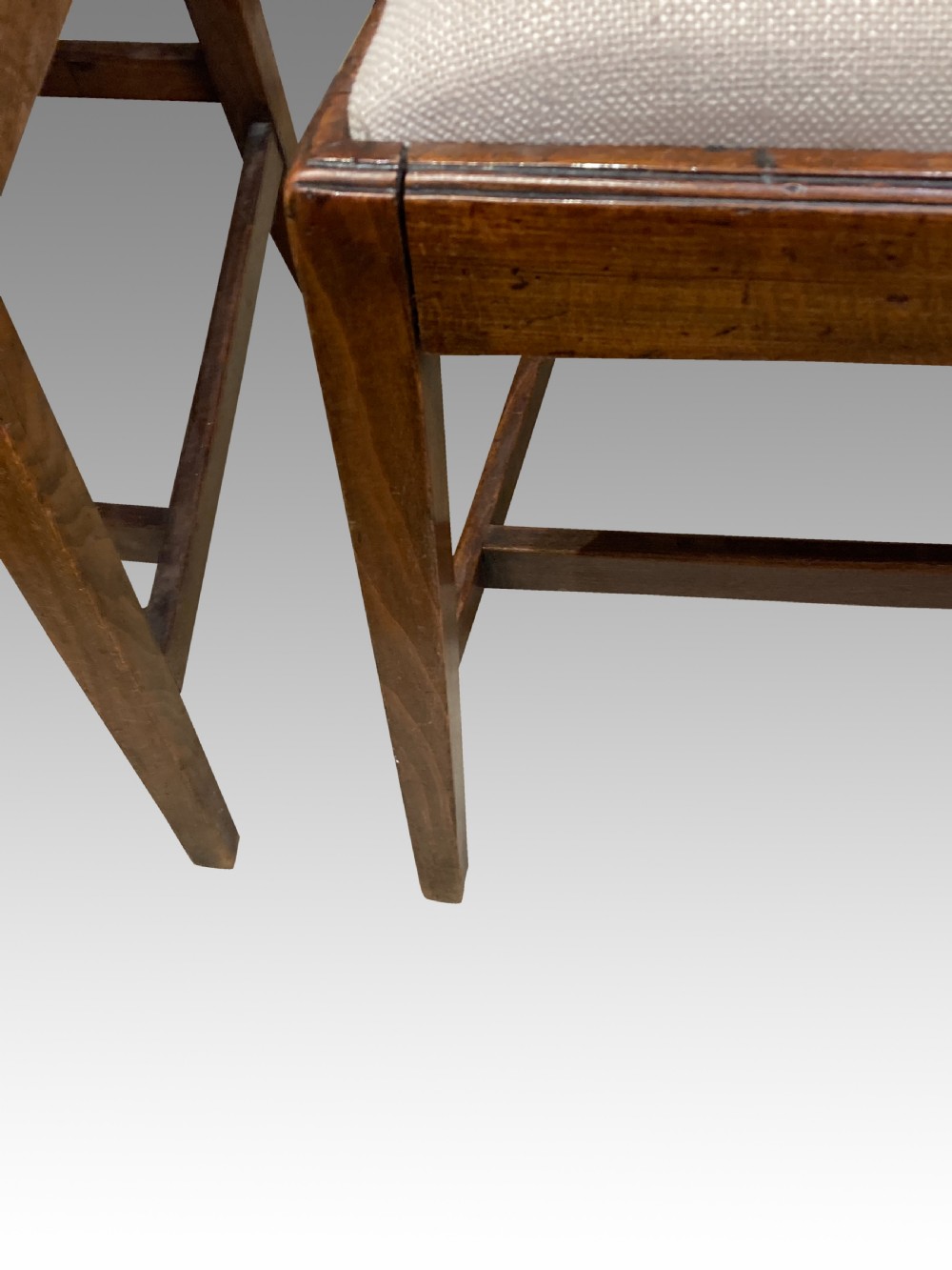 Set of 6 Georgian country dining chairs. View V