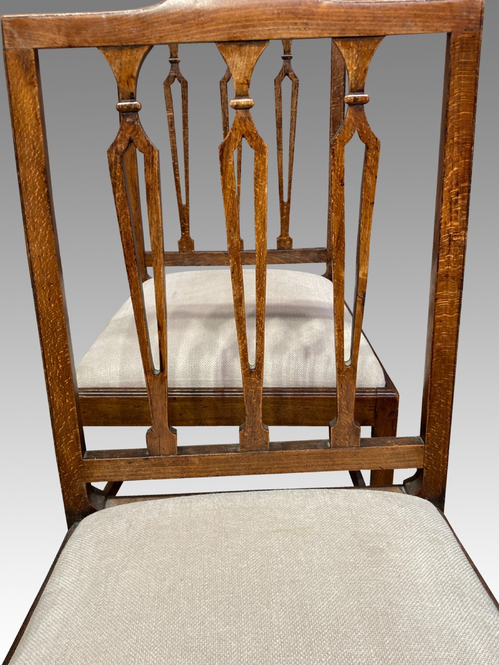Set of 6 Georgian country dining chairs. View VI