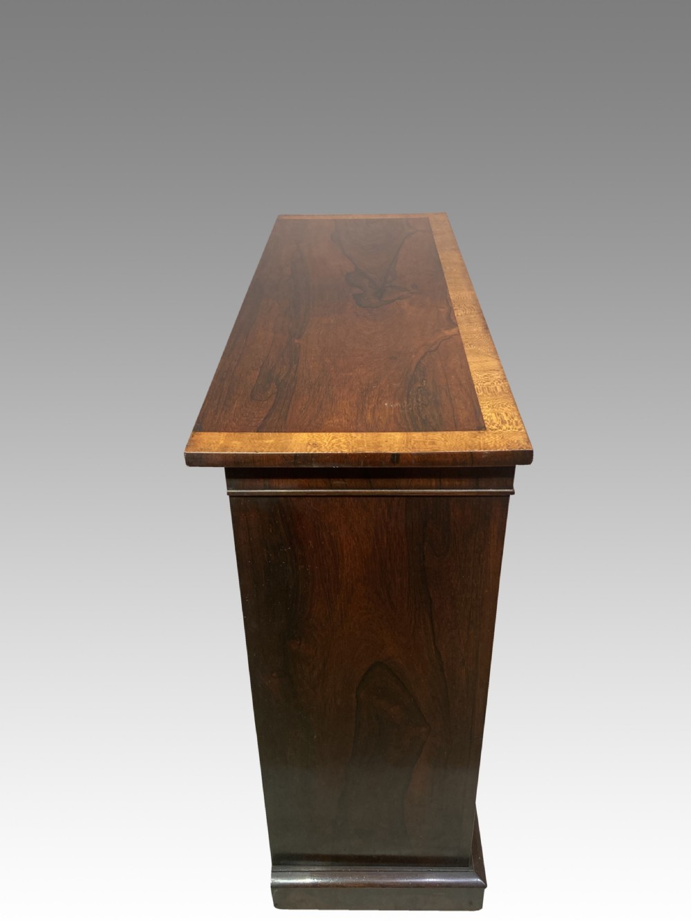 Regency rosewood open bookcase. View III