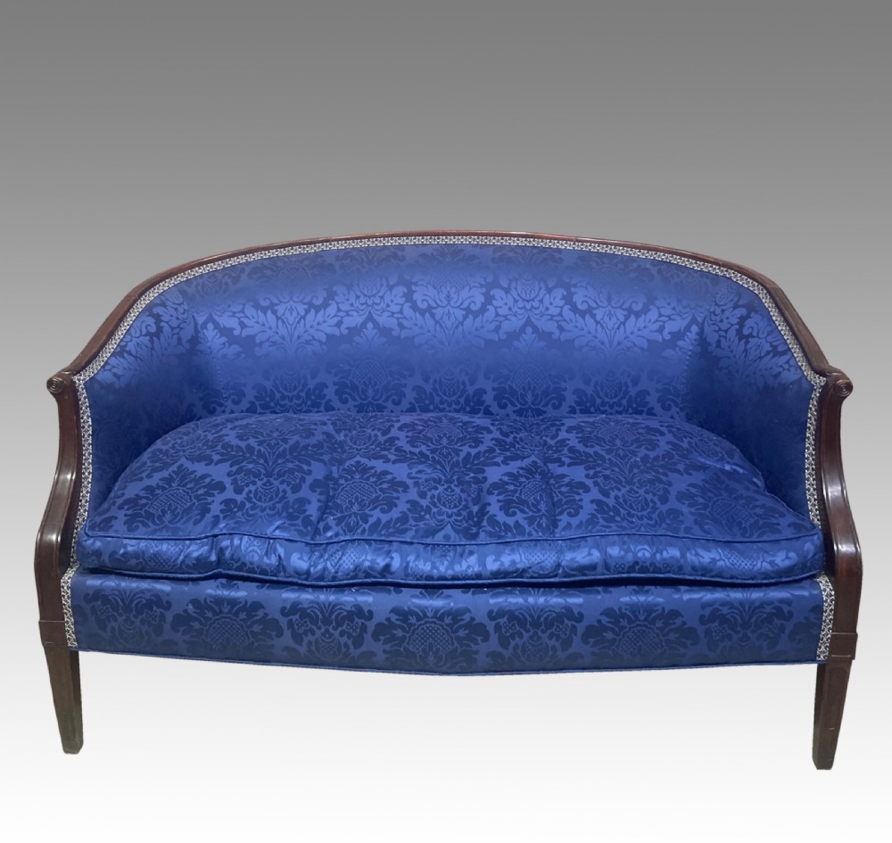 19th century mahogany settee. 