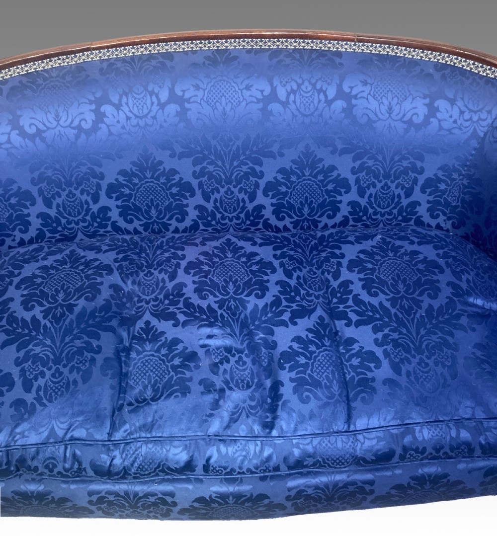 19th century mahogany settee.  View III