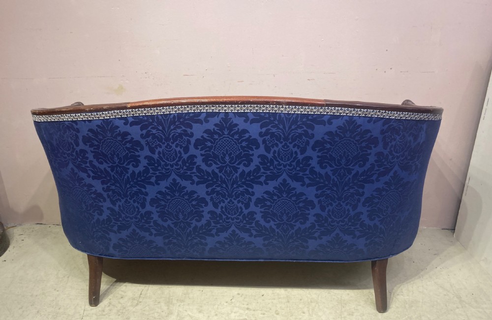 19th century mahogany settee.  View V