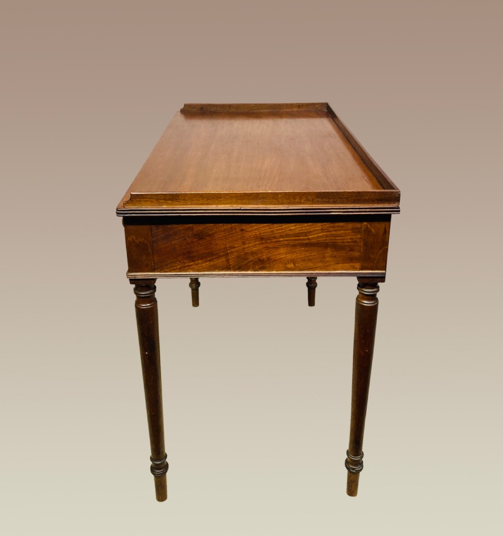 Georgian mahogany writing table. 
 View II