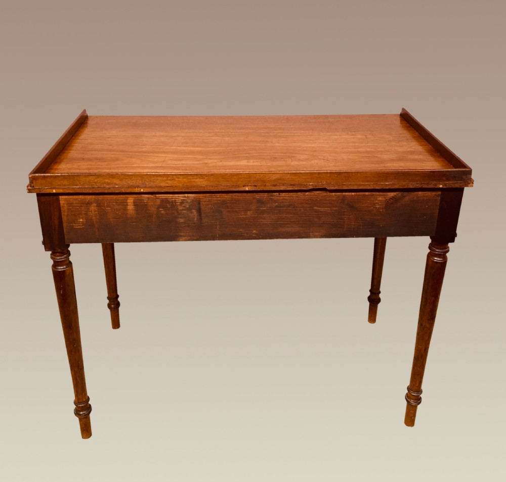 Georgian mahogany writing table. 
 View IV