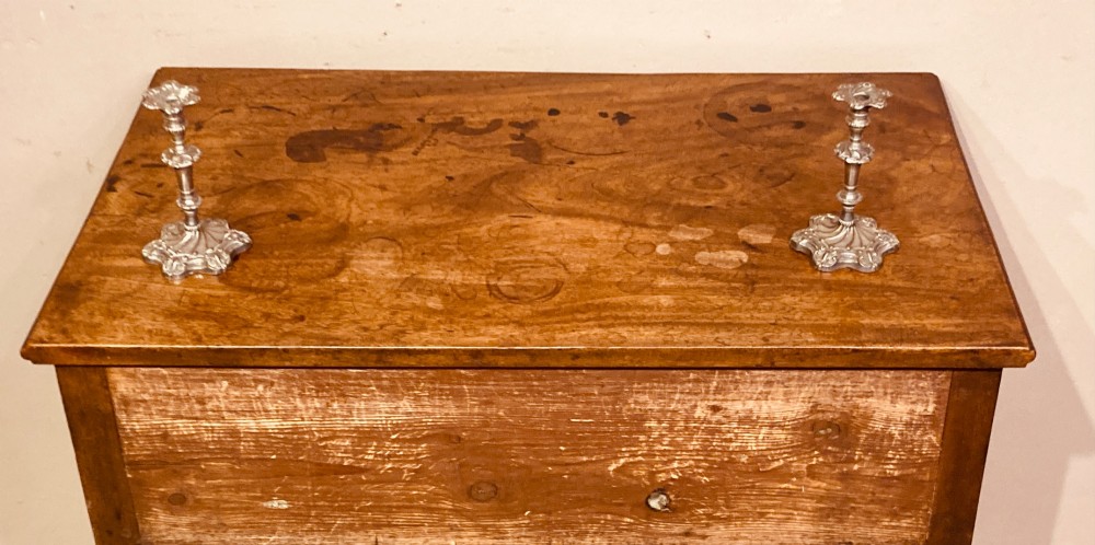 Georgian mahogany lowboy. View V