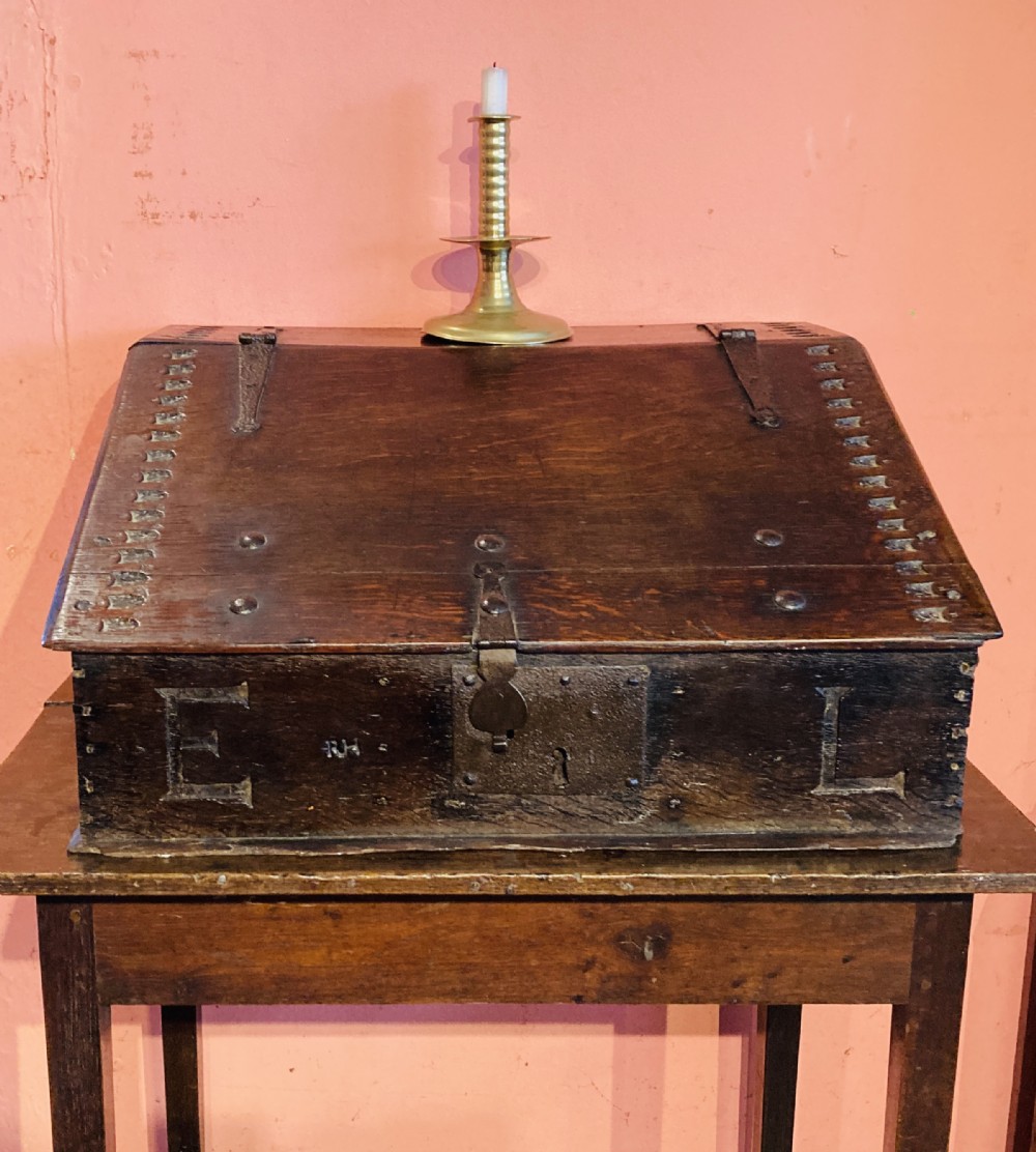 Charles I oak table desk.