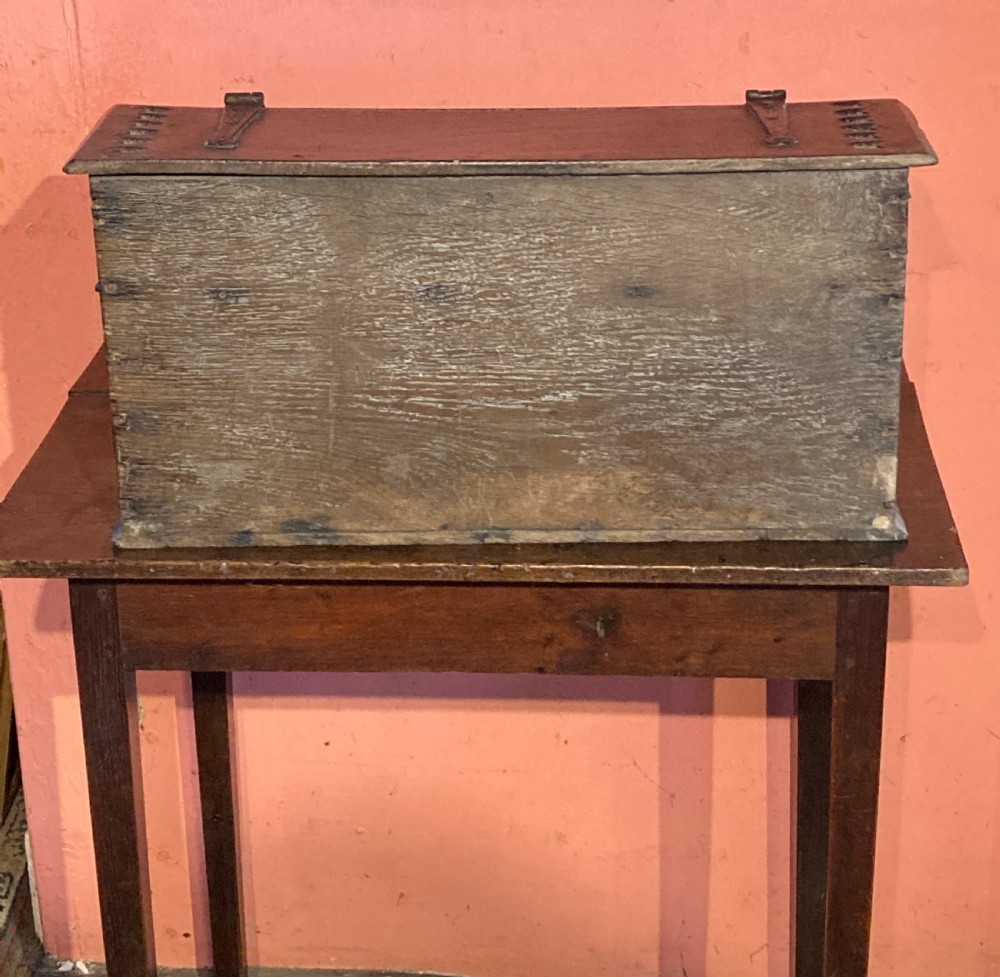 Charles I oak table desk. View III