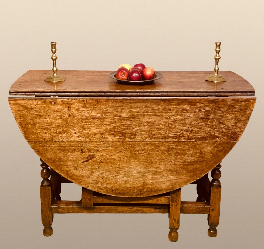 Georgian oak Gateleg table. View III