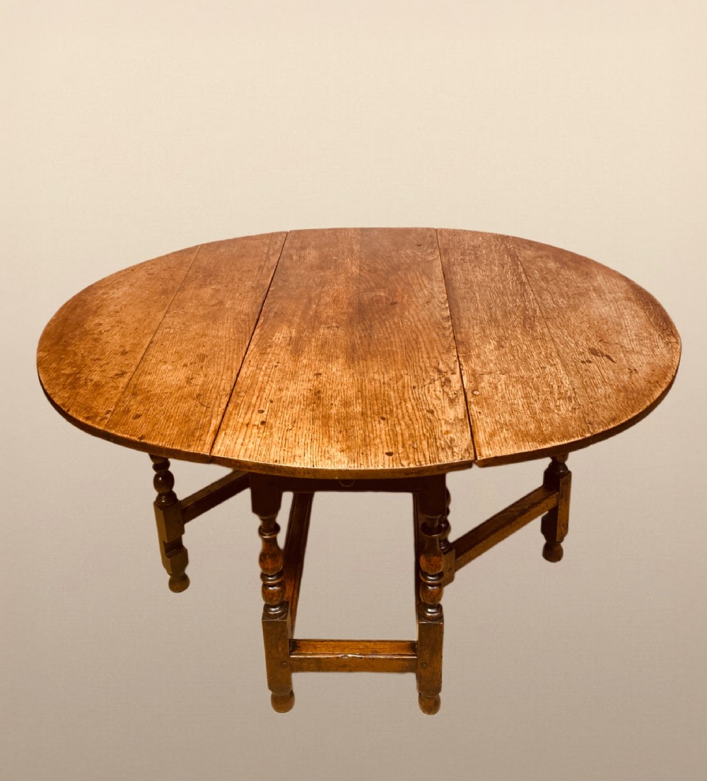 Georgian oak Gateleg table. View X