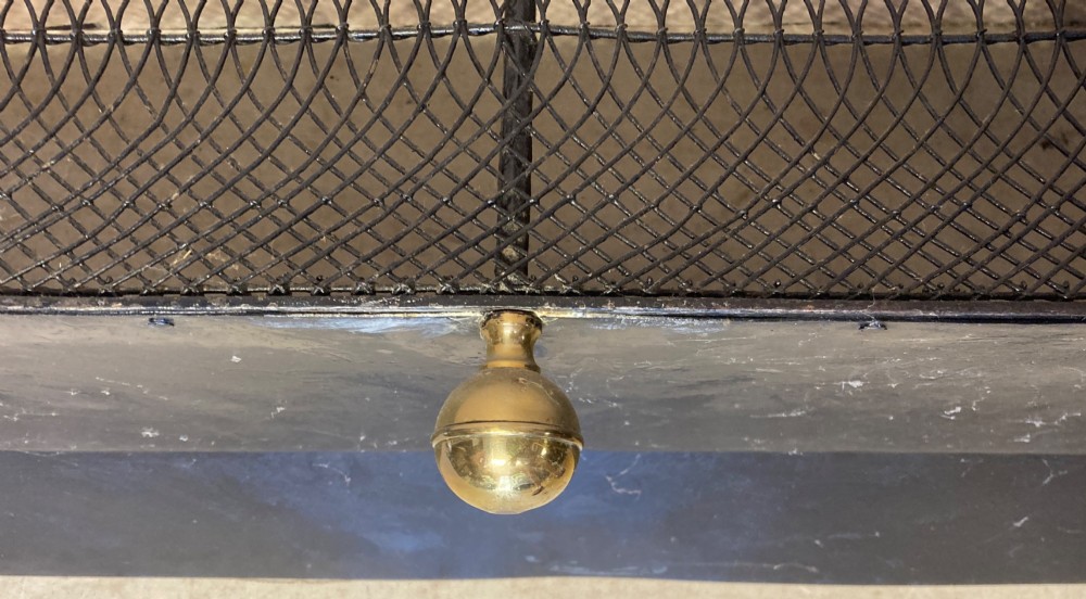 Georgian brass and wire fender. View III