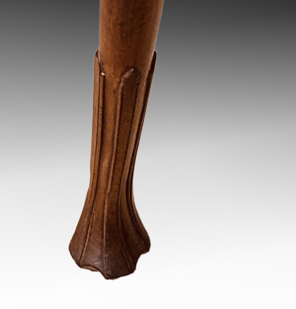 Geo II cabriole leg mahogany games table. View III