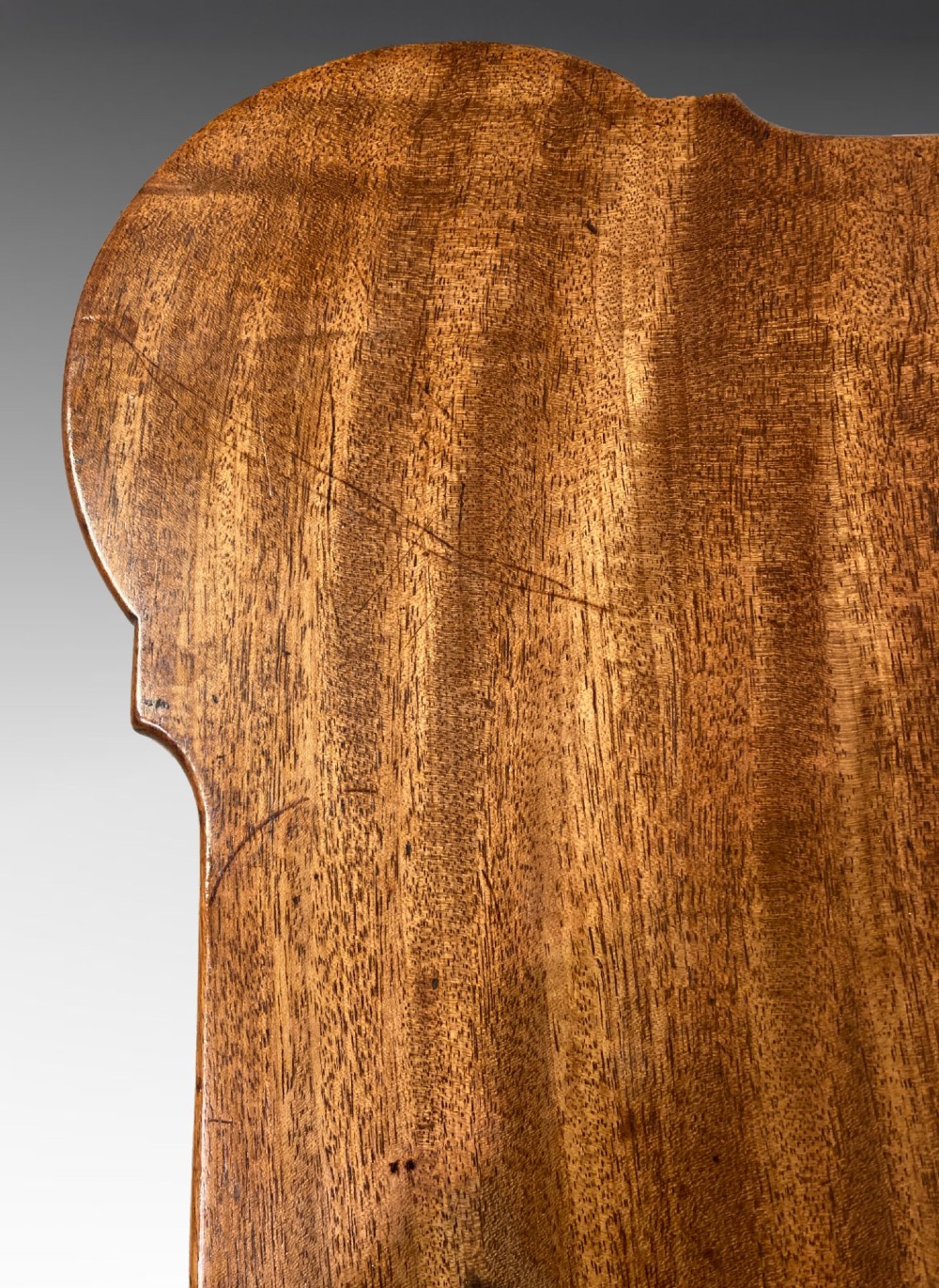 Geo II cabriole leg mahogany games table. View VII