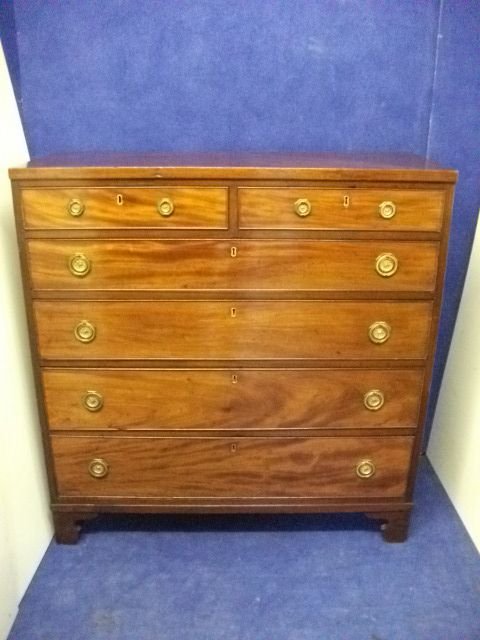 Regency Mahogany 6 Drawer Chest