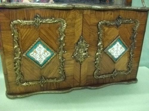 French Kingwood Cabinet with Sevres Plaques