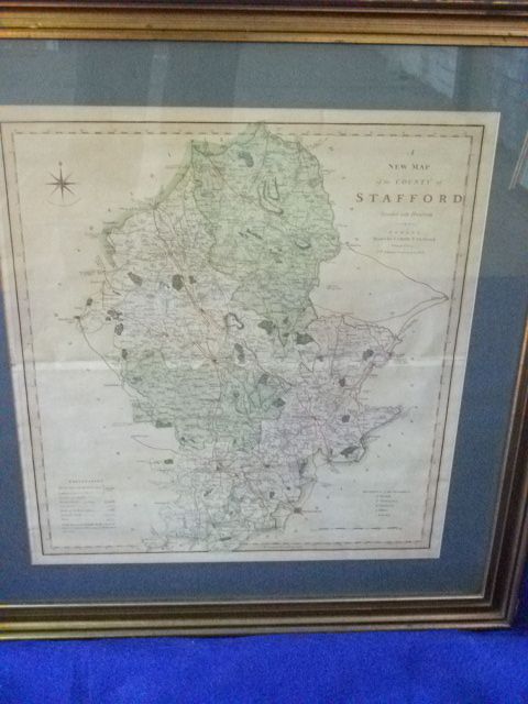 Antique Map of Staffordshire