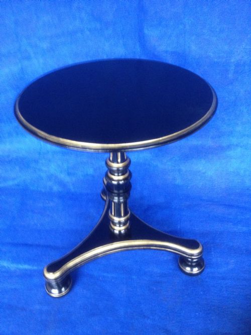 Victorian Ebony and Gilt Occasional Table
