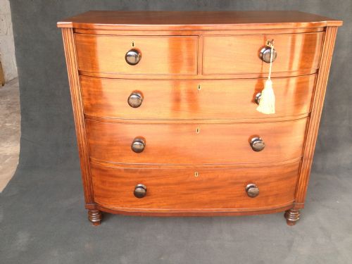 Solid Mahogany Inlaid Regency Chest