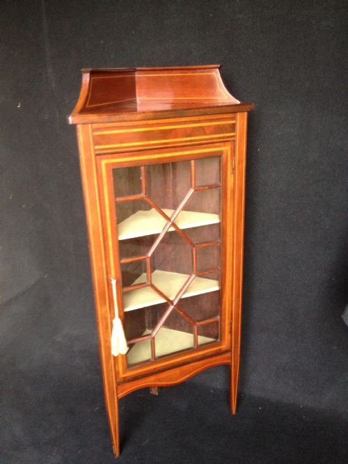 Mahogany Freestanding Corner Cabinet