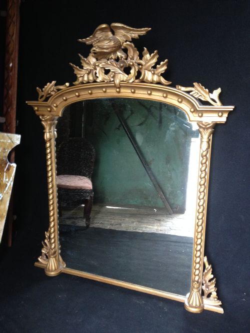 Stunning Early Victorian Overmantle Mirror