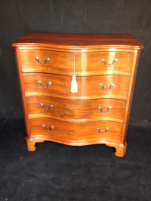 Serpentine Mahogany Chest