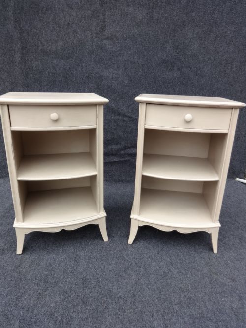 Pair Painted Mahogany Pot Cupboards, Bedside Cupboards