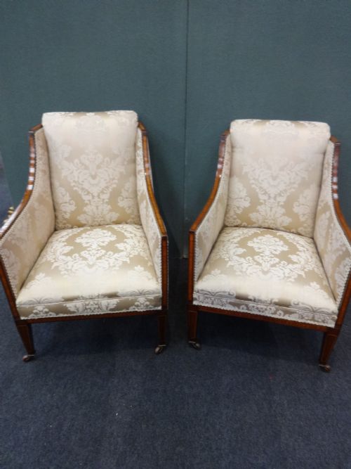 Good Pair Mahogany Side Chairs