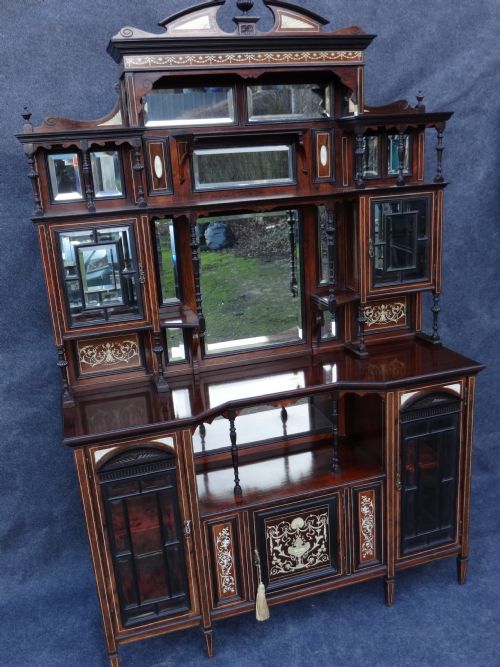 Ivory Inlaid Rosewood Sidecabinet/chiffonier.