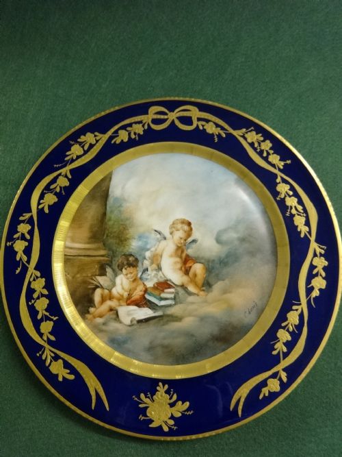 Pair of Signed Limoges Plate