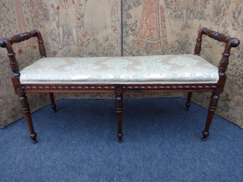 Good Mahogany Duet Stool