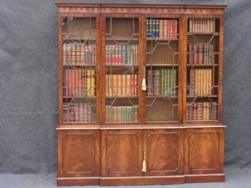 A Good Mahogany Library Bookcase