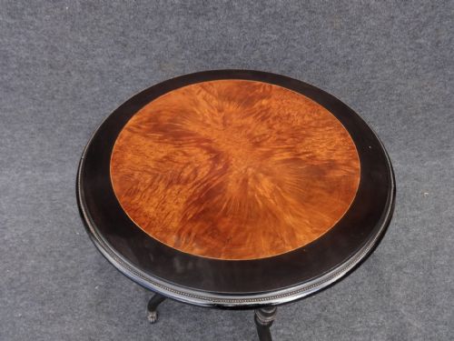 Ebonised and Mertyl Occasional Table