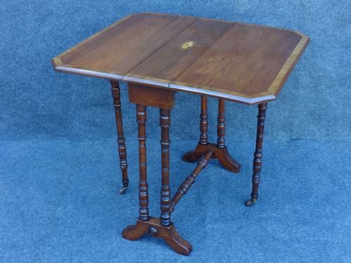 Inlaid Walnut Sutherland Table
