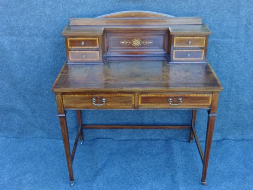 Ladies Mahogany Inlaid Desk