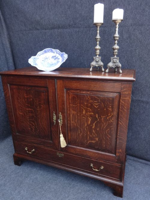 Georgian Oak Linen Press Cupboard
