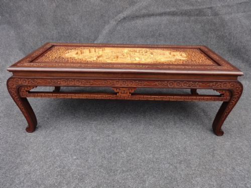 Stunning Carved Opium Table