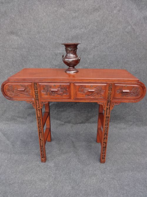 Excellent Camphor Wood Console Table