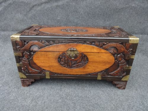 Brass Bound Camphor Wood Chest
