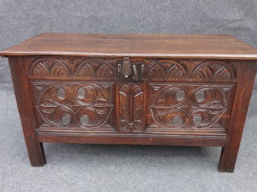 Carved Oak Coffer/chest