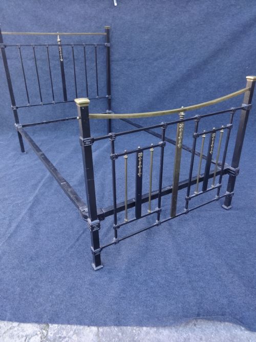 Victorian Brass and Iron Bed