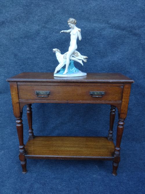Solid Oak Side Table/hall Table