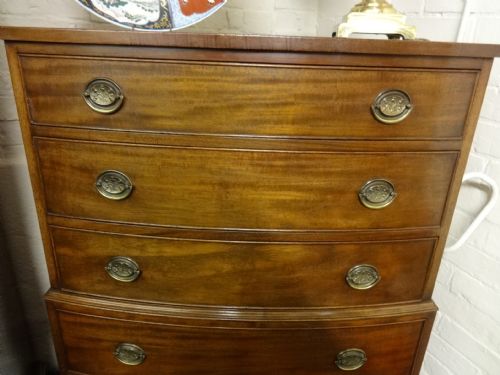 fig 1. Mahogany Chest on Chest of Drawers