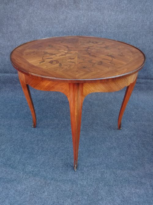 Kingwood and Marquetry Coffee Table