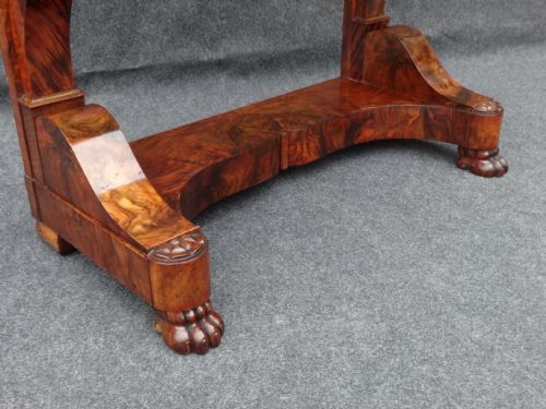fig 1. Stunning French Figured Walnut Console Table