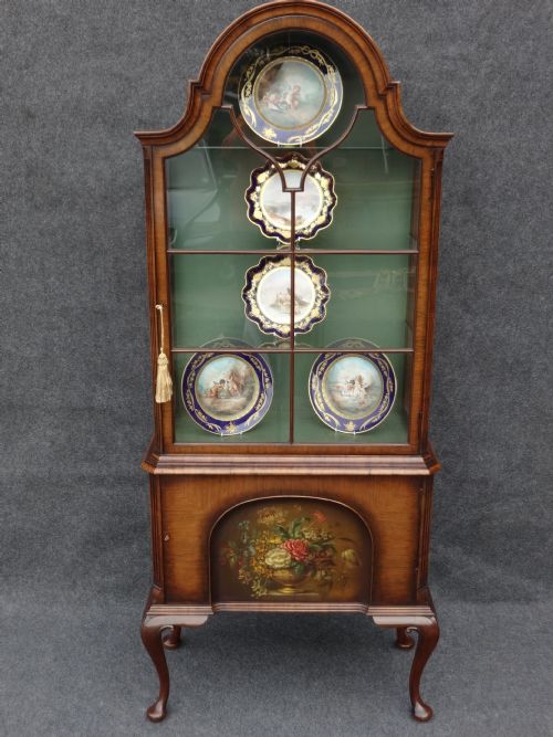 Stunning Walnut Display Cabinet