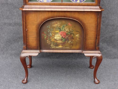 fig 1. Stunning Walnut Display Cabinet