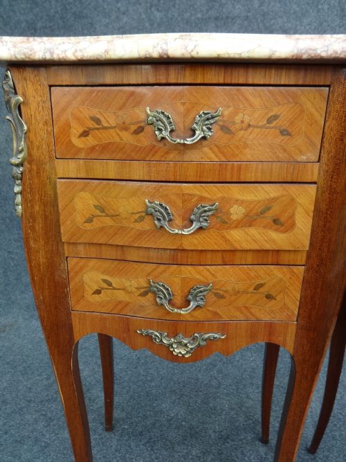 fig 1. Pair French Bedside Chests of Drawers
