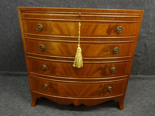 fig 1. Mahogany bowfront Batchelors Chest