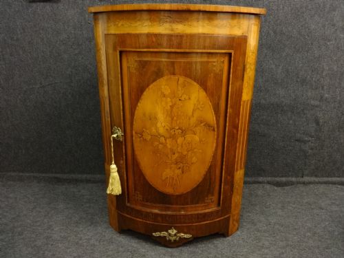 A Good Marquetry Corner Cabinet