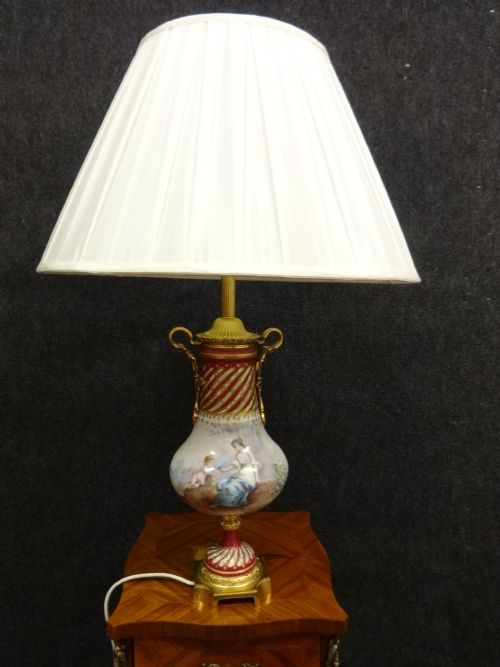 Signed Porcelain Lamp (Sevres)