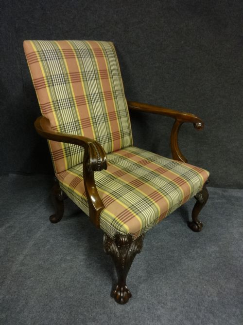 Mahogany Library Chair/gainsborough Chair